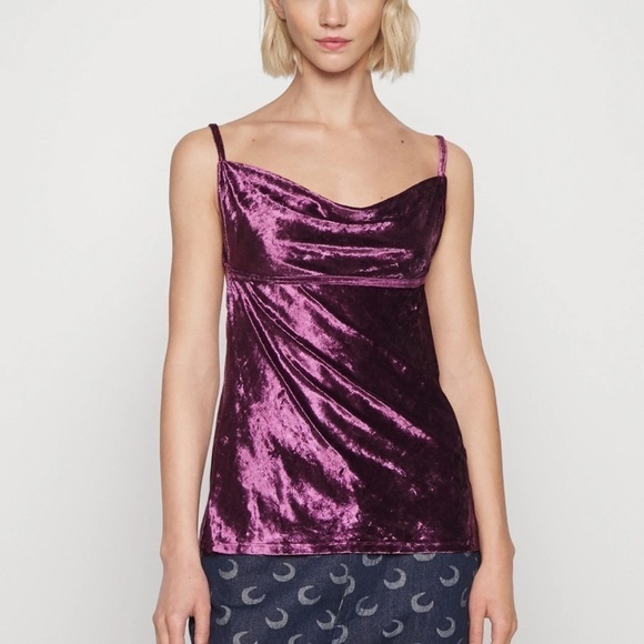FREE People Purple Fig Jam ALL Night Velvet Tunic Topper, size Small - Picture 12 of 13